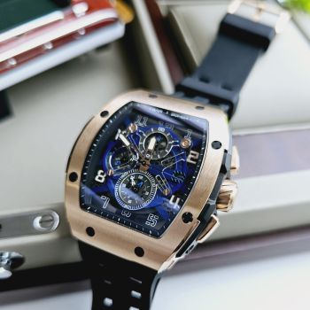 Đồng Hồ Nam Tsar Bomba TB8211Q-GB Màu Đen/Vàng Hồng