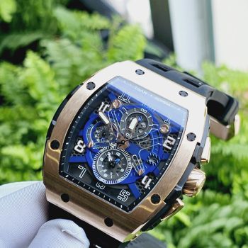 Đồng Hồ Nam Tsar Bomba TB8211Q-GB Màu Đen/Vàng Hồng