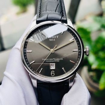 Đồng Hồ Nam Tissot Aurtomatic Chemin Des Tourelles Powermatic 80 T099.407.16.447.00 Màu Đen Bạc