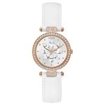 Đồng Hồ Nữ Guess GW0382L3 White Dial Leather Ladies Watch Màu Trắng