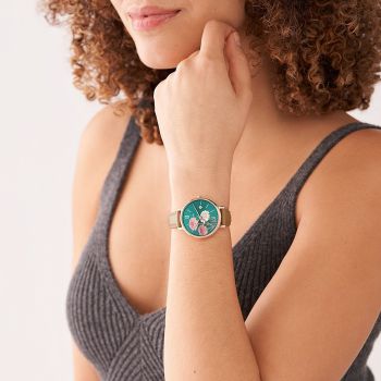 Đồng Hồ Nữ Fossil Jacqueline Leather Watch ES5274 Màu Nâu