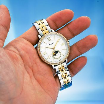 Đồng Hồ Nữ Fossil Jacqueline Sun Moon Multifunction Watch ES5166 Màu Demi