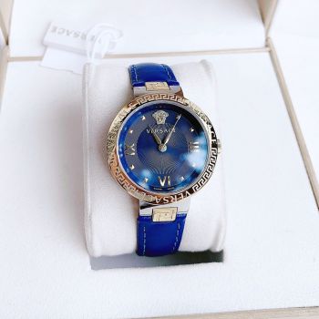 Đồng Hồ Nữ Versace Medusa Quartz Blue Dial Ladies Watch VE2K00321 Màu  Vàng Xanh