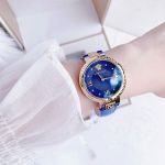 Đồng Hồ Nữ Versace Medusa Quartz Blue Dial Ladies Watch VE2K00321 Màu  Vàng Xanh