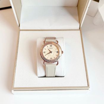 Đồng Hồ Nữ Versace Medusa Quartz Ivory Dial Ladies Watch VEPU01021 Màu Kem Vàng Hồng