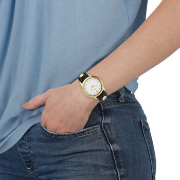 Đồng Hồ Nữ Versace Greca Strap Watch 38mm VEPX01021 Màu Vàng Đen