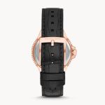 Đồng Hồ Nữ Michael Kors MK Camille Black Croc Leather Watch MK2962 Màu Đen