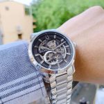 Đồng Hồ Nam Bulova Skeleton 96A208 Màu Bạc