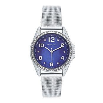 Đồng Hồ Nữ Sunlight Watches For Women 337338 Màu Xanh Blue Bạc