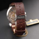 Đồng Hồ Nam Waldhoff Paragon Pearl Silver Brown 12AM-Brown 43.5mm Màu Nâu Bạc