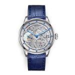 Đồng Hồ Nam Waldhoff Paragon Pearl Silver Blue 12AM-Blue 43.5mm Màu Xanh Bạc