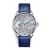 Đồng Hồ Nam Waldhoff Paragon Pearl Silver Blue 12AM-Blue 43.5mm Màu Xanh Bạc