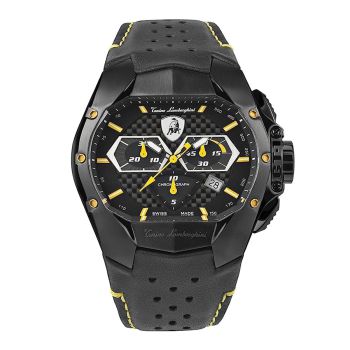 Đồng Hồ Nam Tonino Lamborghini GT1 Chrono T9GE 42mm Màu Đen Vàng