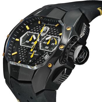 Đồng Hồ Nam Tonino Lamborghini GT1 Chrono T9GE 42mm Màu Đen Vàng
