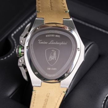 Đồng Hồ Nam Tonino Lamborghini Spyder X Chronograph Date Steel Green T9XF-SS Màu Đen Bạc