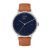 Đồng Hồ Nam Dufa Aalto Automatic Power Reserve Blue DF-9024-02 42mm Màu Xanh Navy Nâu