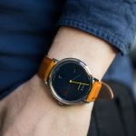 Đồng Hồ Nam Dufa Aalto Automatic Power Reserve Blue DF-9024-02 42mm Màu Xanh Navy Nâu