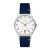 Đồng Hồ Nam Dufa Weimar GMT Elemental Trio DF-9006-0C 38mm Màu Trắng Xanh Navy