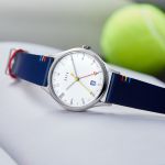 Đồng Hồ Nam Dufa Weimar GMT Elemental Trio DF-9006-0C 38mm Màu Trắng Xanh Navy