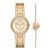 Đồng Hồ Nữ Michael Kors Gabbi Gold-Tone Watch And Bracelet Gift Set MK1031 Màu Vàng Gold