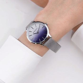 Đồng Hồ Nữ Sunlight Watches For Women 337375 Màu Xanh Bạc