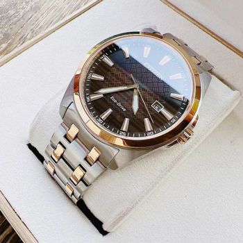 Đồng Hồ Nam Citizen Eco-Drive BM7536-53X Corso Màu Nâu Bạc