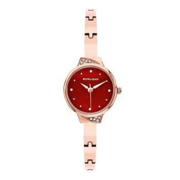Đồng Hồ Nữ Sunlight Watches For Women 06562 Màu Đỏ Vàng Hồng