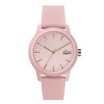 Đồng Hồ Nữ Lacoste Women's L.12.12 Pink Silicone Petit Piqué Strap Watch Màu Hồng