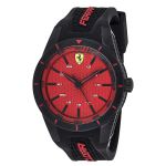 Đồng Hồ Nam Ferrari Men's 0830248 Redrev Analog Display Màu Đen Đỏ
