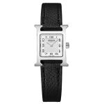 Đồng Hồ Nữ Hermès Heure H Watch Mini Model 21mm Màu Đen Bạc