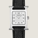Đồng Hồ Nữ Hermès Heure H Watch Mini Model 21mm Màu Đen Bạc