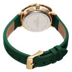 Đồng Hồ Nữ Akribos XXIV Women's AK1093 Quartz Swarovski Mother-Of-Pearl Satin Strap Watch Màu Xanh Lá