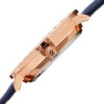 Đồng Hồ Nữ Akribos XXIV Women's AK1092 Quartz Swarovski Mother-Of-Pearl Leather Strap Watch Màu Xanh Navy