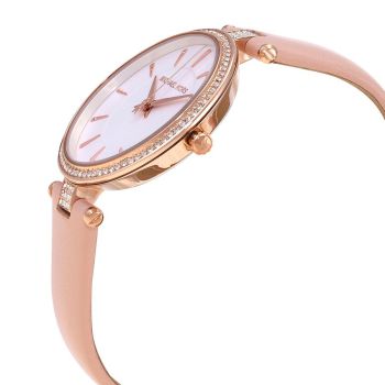 Đồng Hồ Nữ Michael Kors MK Anabeth Three-Hand Pink Leather Watch MK7171 Màu Hồng Trắng