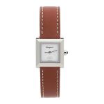 Đồng Hồ Nữ Salvatore Ferragamo Square Watch In Brown Màu Nâu