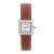 Đồng Hồ Nữ Salvatore Ferragamo Square Watch In Brown Màu Nâu