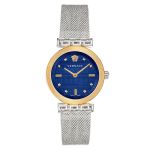 Đồng Hồ Nữ Versace Meander Watch VELW00520 Màu Bạc Mặt Xanh