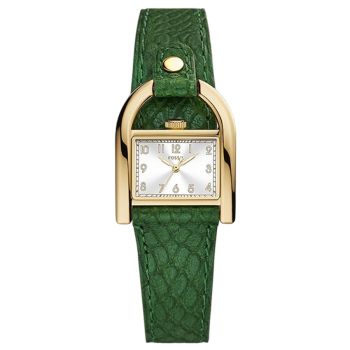 Đồng Hồ Nữ Fossil Harwell Three-Hand Green Litehide Leather ES5267 Màu Xanh Bạc