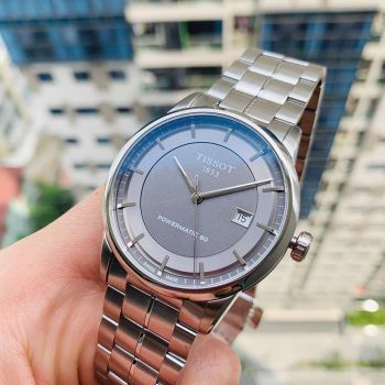 Đồng Hồ Nam Tissot Men Luxury Powermatic 80 T086.407.11.061.00 Màu Xám Bạc