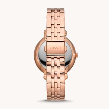 Đồng Hồ Nữ Fossil Jacqueline Sun Moon Multifunction Rose Gold Tone Stainless Steel Watch ES5165 Màu Trắng/ Vàng Hồng