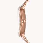 Đồng Hồ Nữ Fossil Jacqueline Sun Moon Multifunction Rose Gold Tone Stainless Steel Watch ES5165 Màu Trắng/ Vàng Hồng