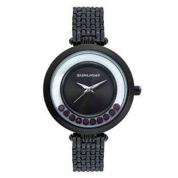 Đồng Hồ Nữ Sunlight Neometal Zamak Black Tie 334604 Màu Đen