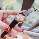 Đồng Hồ Nữ Movado Bold Sunray Dark Watch 3600438 Màu Đen Phối Vàng Hồng