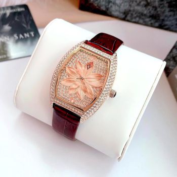 Đồng Hồ Nữ Christian Van Sant Lotus Quartz Brown Dial Ladies Watch CV4857 Màu Nâu