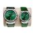 Set Đồng Hồ Unisex Salvatore Ferragamo F-80 Classic Màu Xanh Green