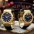Set Đồng Hồ Unisex Versace Greca Logo Màu Vàng Gold