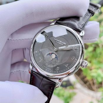 Đồng Hồ Nam Montblanc Star Legacy Moonphase 118518 Màu Đen Bạc