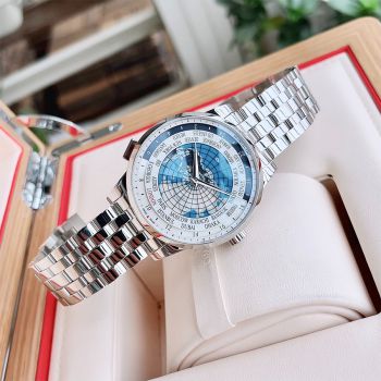 Đồng Hồ Nam Montblanc Worldtimer 112309 Màu Bạc