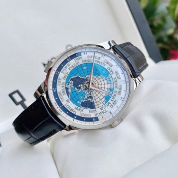 Đồng Hồ Nam Montblanc Heritage Spirit Orbis Terrarum World Map 112308 Màu Đen Bạc