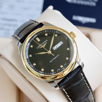 Đồng Hồ Nam Longines Master L2.755.5.57.2 Watch 38.5mm Màu Đen